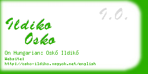 ildiko osko business card